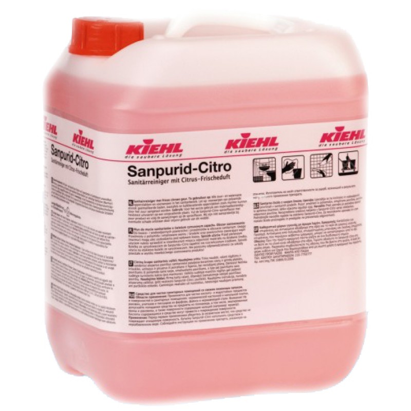 SANPURID CITRO - Detergent sanitar pentrut depunerile de calcar  piatra ureica si sapun  10L  Kiehl